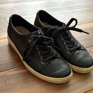 Ecco Black Leather Women's Sneakers